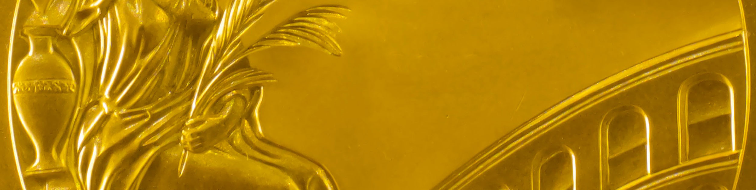 image golden metal engraving