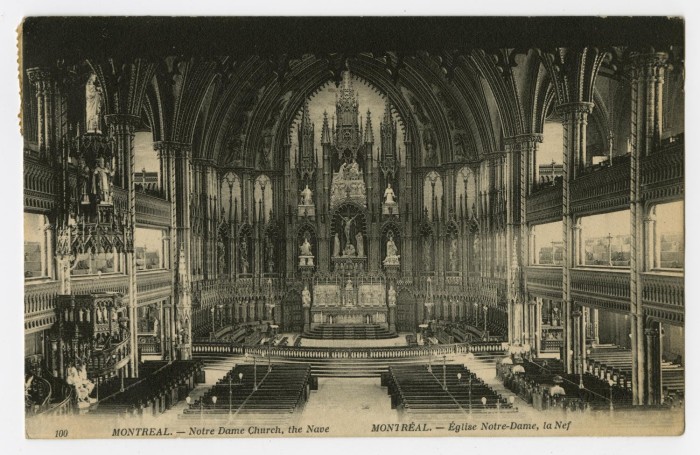 Image of the interior of a Montreal Cathedral
