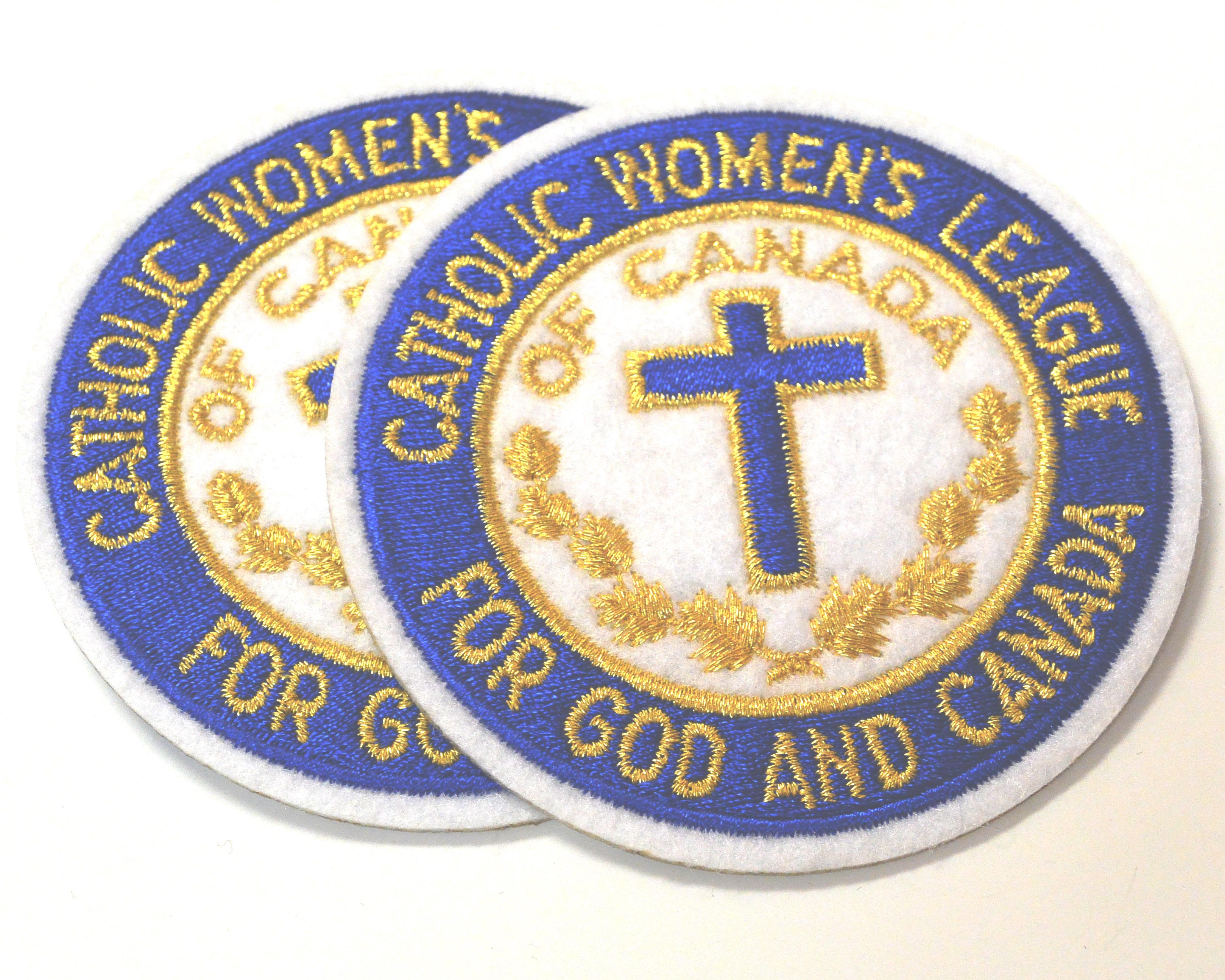 Image of felt Catholic Women's League Crest